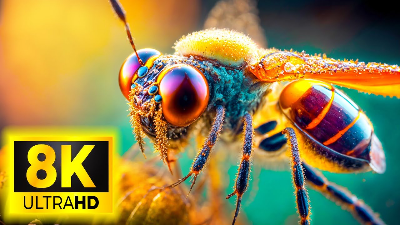 INSECT BEAUTIFUL - 8K (60FPS) ULTRA HD - With Nature Sounds (Colorfully ...