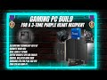 LIVE: Building Gaming PC for 3-time Purple Heart recipient