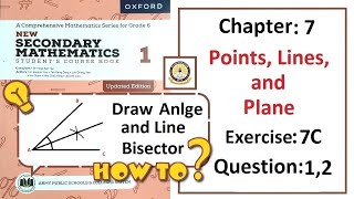 Exercise 7C Question 1, and 2 (Geometry) – Math Class 6 Army Public School (APS).