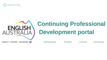English Australia CPD Portal Introductory Video