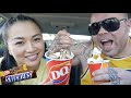 SNICKERS + OH HENRY DAIRY QUEEN BLIZZARD | MUKBANG IN THE CAR | SASVlogs