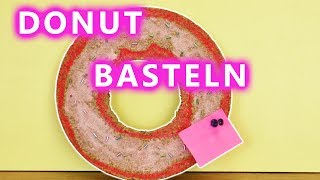 Donut basteln | Süße Pinnwand für den Schreibtisch oder als Room Decor | Ganz einfach selber machen