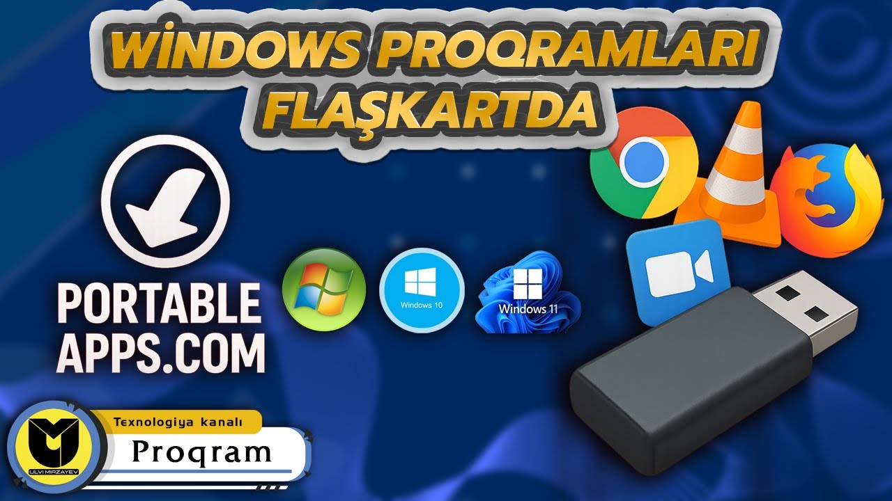 Komputerə Quraşdırmadan Proqram İşlətmək | PortableApps.com İzahı