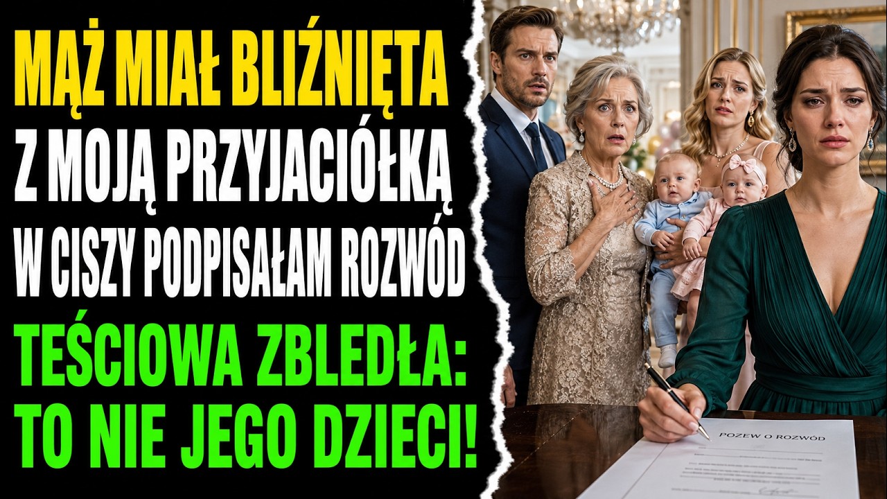 Mój były mąż właśnie stanął na scenie przed trzysetną publicznością i oznajmił, że rodzina Morawskich jest bezpieczna, bo jego kochanka urodziła mu bliźnięta. Stałam w tłumie, słysząc, jak mówi,...