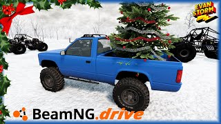 Beam NG Drive Christmas Challenge Find The Monster Jam Trucks A Christmas Tree VS BIG Boss Man screenshot 4