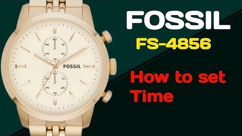 How To Set Time On Fossil FS-4856.