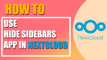 How to use Hide sidebars app in Nextcloud