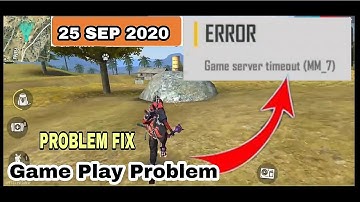 Game server timeout MM-7 - Free Fire game problem | MM_7 Problem Fix | Garena Free fire