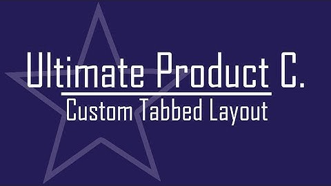 Ultimate Product Catalog - Custom Tabs