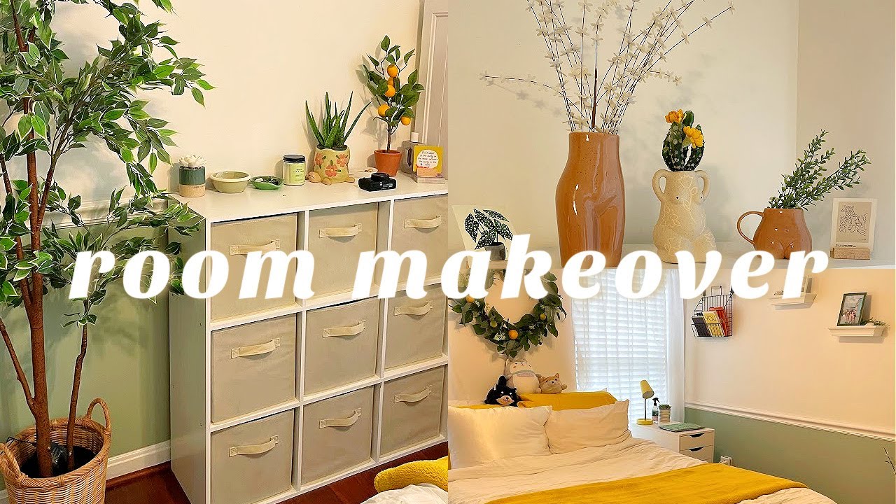 EXTREME ROOM MAKEOVER + TOUR MOVING BACK HOME AFTER COLLEGE *earthy
