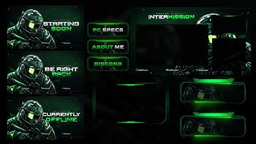 [FREE] Twitch Overlay Pack – Tactical V1 Theme for OBS & Streamlabs (2025)