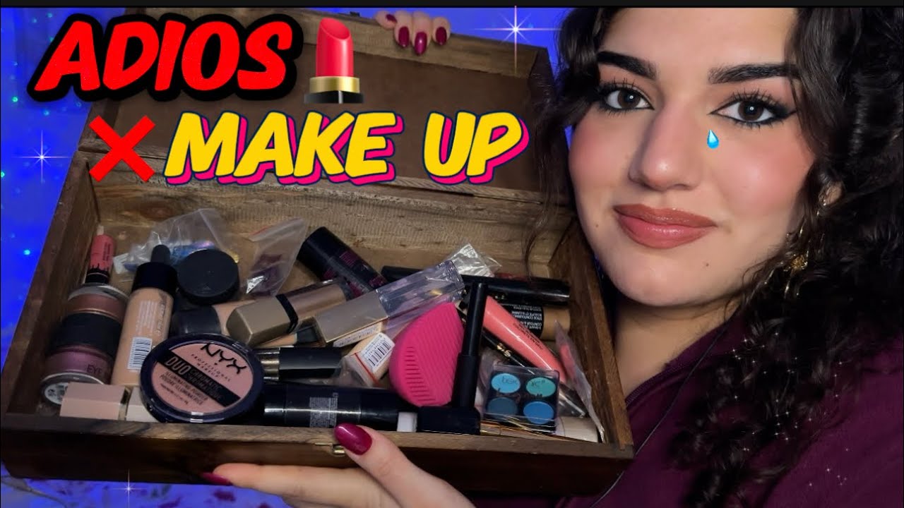 ASMR LIMPIEZA DE MAQUILLAJE 💄😔 No necesito tanto