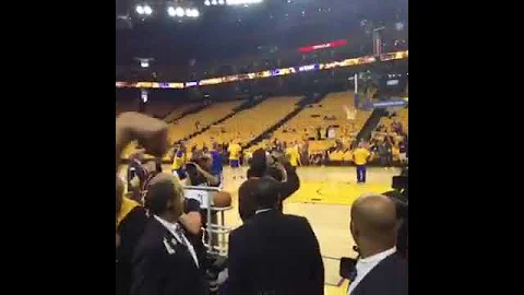 Stephen Curry Pre Game Trick Shot