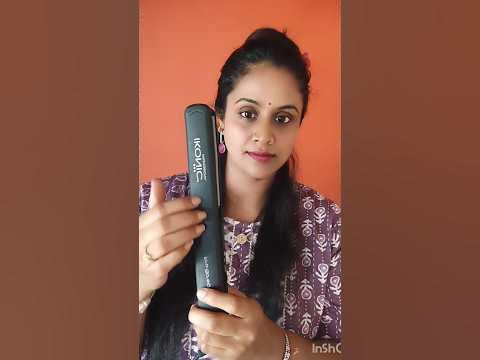  Self Hair straightening tutorial at home|💃temporary straightening# ...
