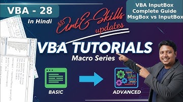 VBA - 28: InputBox Explained Complete Guide | MsgBox vs InputBox | VBA Series | Learn Excel
