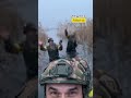 Ukrainian Soldiers Cross a Cold Body of Water in Full Gear #warinukraine