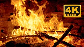 🔥 ASMR Crackling Fireplace with Relaxing Fireplace Burning 🔥 Fireplace 4K 3 Hours with Burning Logs