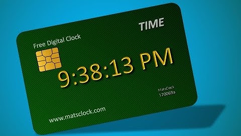 MatsClock 120069a - Free Digital Clock for PowerPoint Presentation Slides