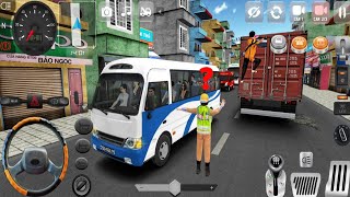Minibus Simulator Vietnam - Traffic Police Check Post - City Bus Driving! Bus Game Android Gameplay screenshot 3