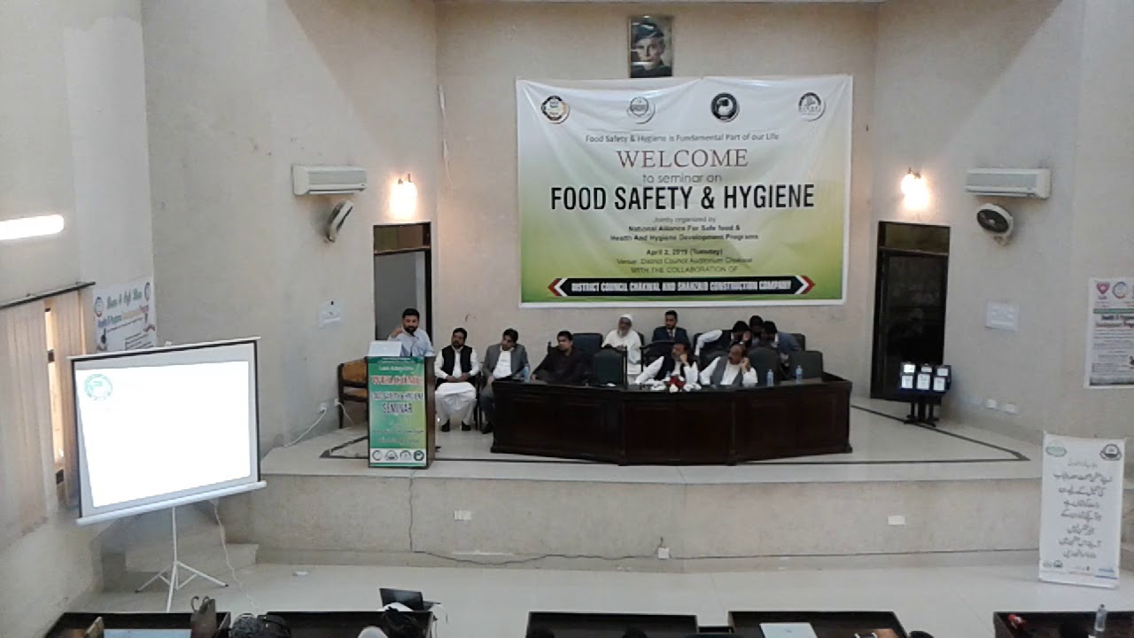 Rana Awais Khan (NAFS) Addressed to Seminar of Food Safety & Hygiene (Chakwal)