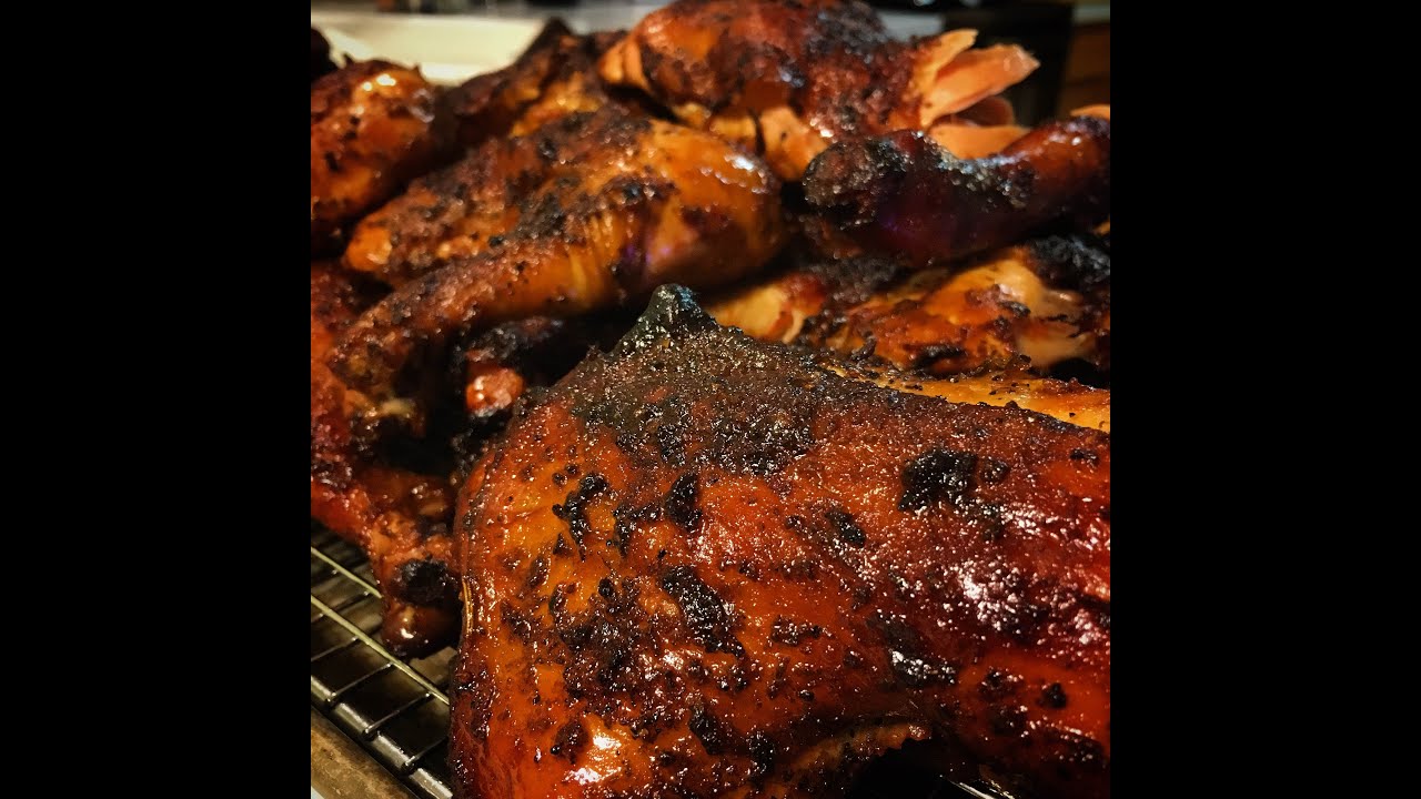 Smoked BBQ Chicken Leg Quarters - YouTube