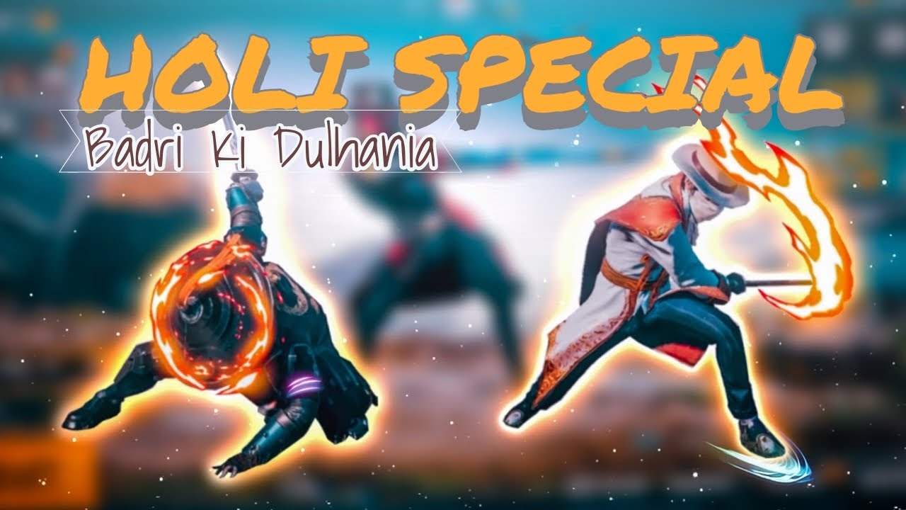 Holi special || happy holi || badri ki dulhania bgmi pubg montage