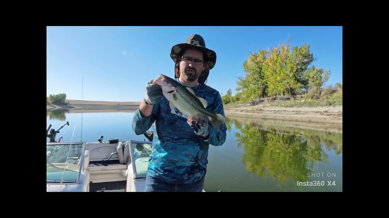 Largemouth Bass Fishing Newton Reservoir Utah  Sept 2024 mp4