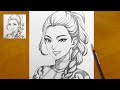 كيفية رسم رومي من مسلسل صائدو الشياطين الكوري رسم رومي سهل 