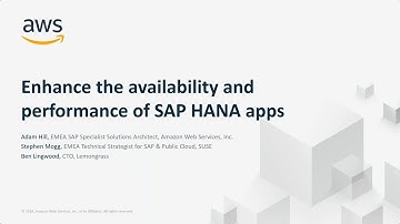 Enhance the Availability & Performance of SAP HANA Apps