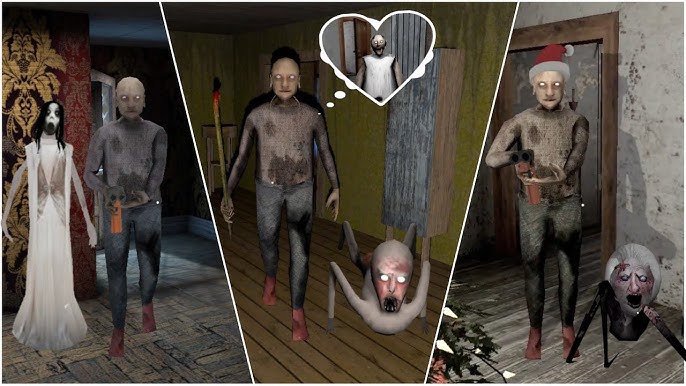 slenderman's freakish friends and family night on Game Jolt: the twins  granny grandpa mobile slenderina X mode