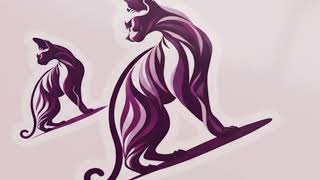 Dynamic Sphynx Spectrum: Geometric Feline Vinyl Decals