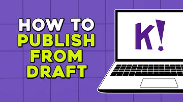 How To Publish a Kahoot from Draft (Easiest Way)