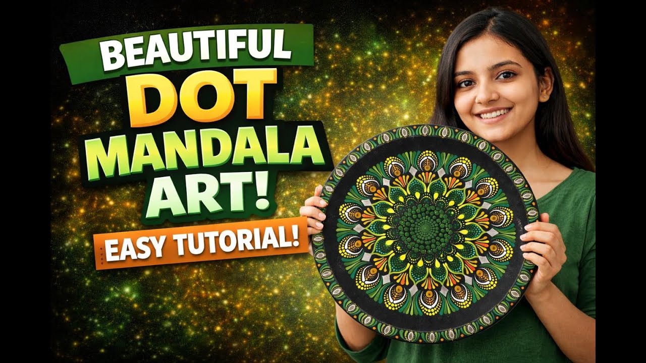Satisfying Dot Mandala Art | Full Process