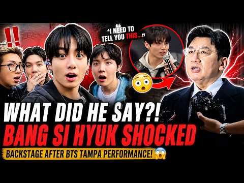 Video Bang Si Hyuk Didn’t Expect THIS… Jungkook’s Statement After BTS Tampa Performance