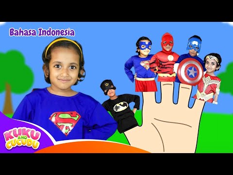 🦸‍♂️Keluarga Superhero! | Lagu Finger Family Pahlawan Super | Lagu Anak Indonesia 🎵