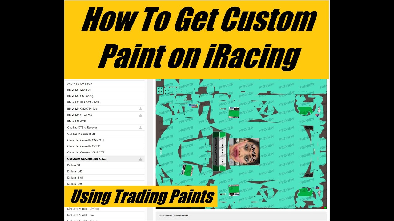 How To Make iRacing Paints With Trading Paints (Free ... - YouTube