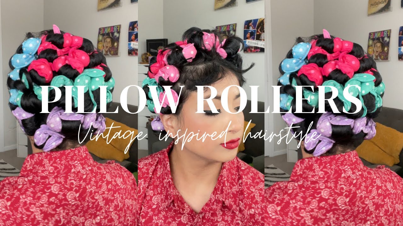 Pillow Rollers for vintage hairstyling - YouTube