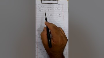 x varies inversely as Y. Find Y #variations #maths