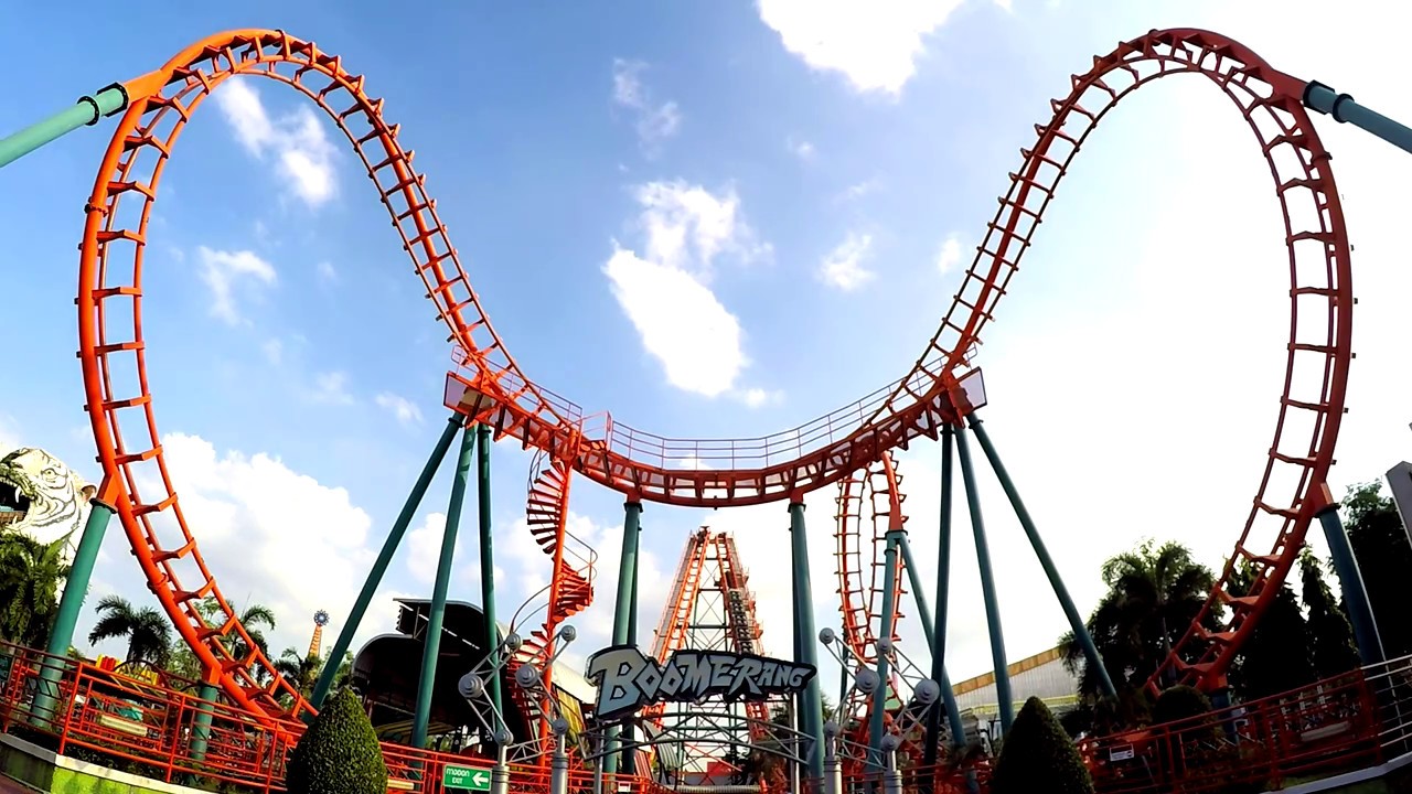 รถไฟเหาะ บูมเมอแรง Boomerang |Vekoma| Siam Park City สวนสยามทะเลกรุงเทพ