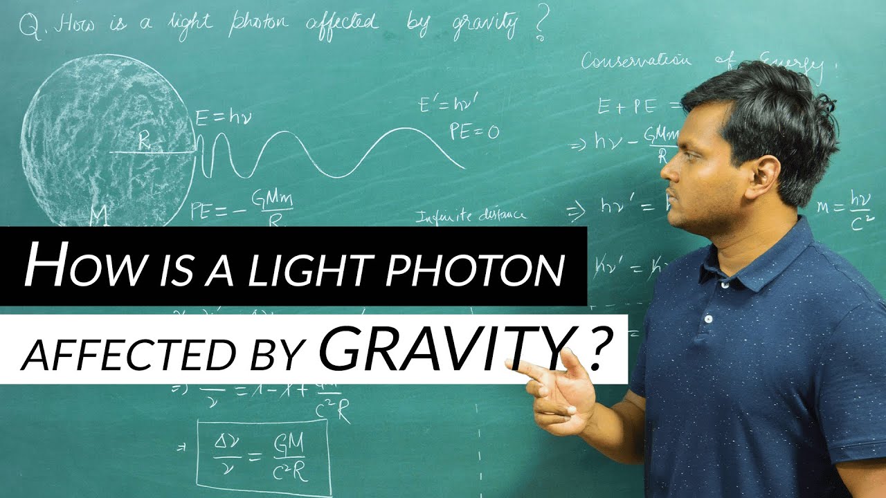 How Is A Light Photon Affected By Gravity?