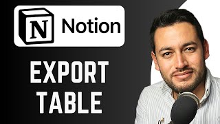 How To Export Table in Notion | export database table | Notion Tutorial