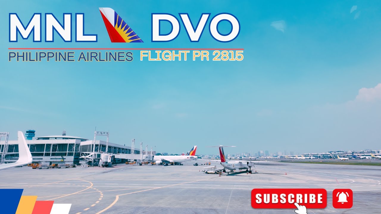 MANILA TO DAVAO FLIGHT via Philippine Airlines PR2815 | #manila #davao #flightvideo - billyray