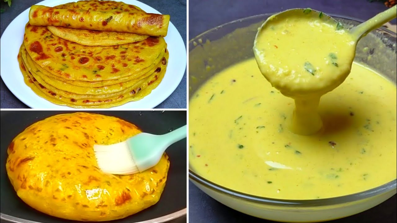 বেলা/পুর ভরার ঝামেলা ছাড়াই তুলোর মতো নরম আলুর পরোটা | Aloo Paratha Recipe With Lliquid Dough | Nasta