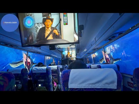 Riding Japan's Immersive Virtual-Reality Highway Bus full of Monitors