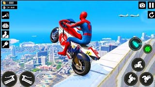 Superhero Bike Mega Ramp Simulator😱|Impossible Sky Stunts Gameplay#megaramp#bikestuntgame#extreme screenshot 3