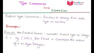 15- What Is Type Conversion And Coercion Of Data Types In Programming Languages In HINDI