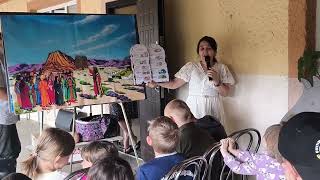 Занятие в Детском доме для беженцев . Закон Моисея и блаженства Т.&J Enns   Служение Freundeskreis.