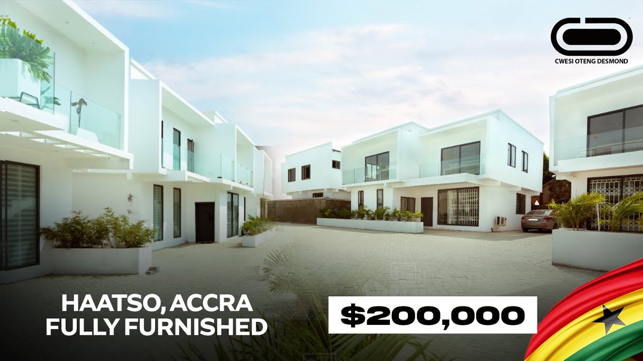 WHAT 200,000 GETS YOU IN GHANA, 3 BEDROOM FULLY FURNISHED IN A GATED