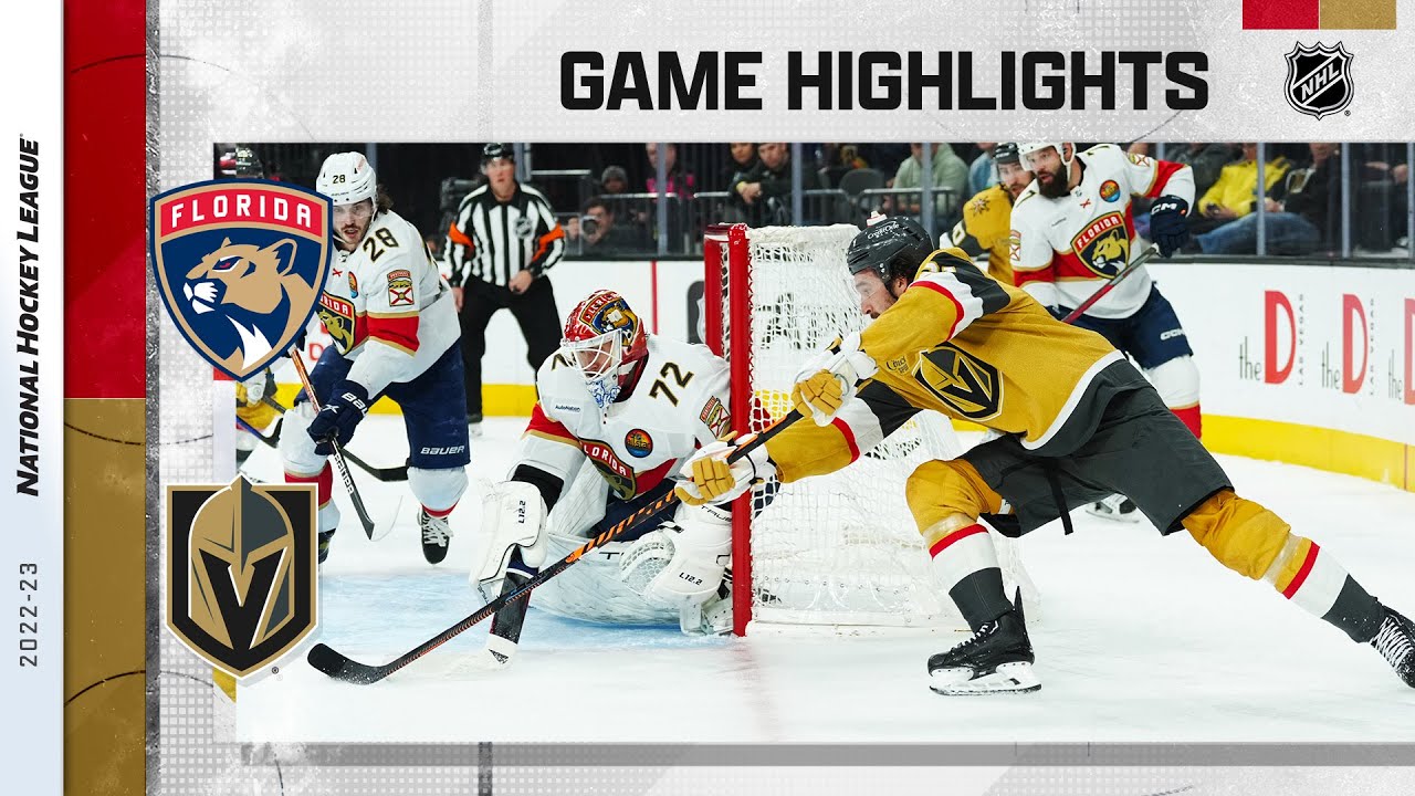 Panthers @ Golden Knights 1/12 | NHL Highlights 2023 - YouTube
