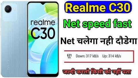 Realme C30 internet Note working || How to fast internet internet speed Realme C30